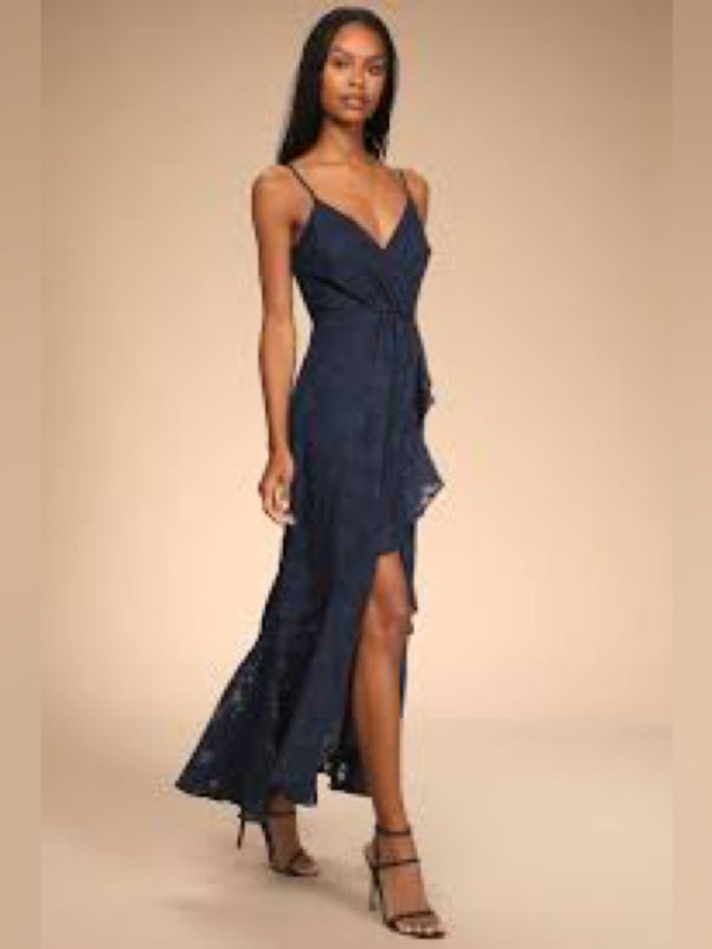 New Lulus Blue Medium Jacquard Maxi Dress
